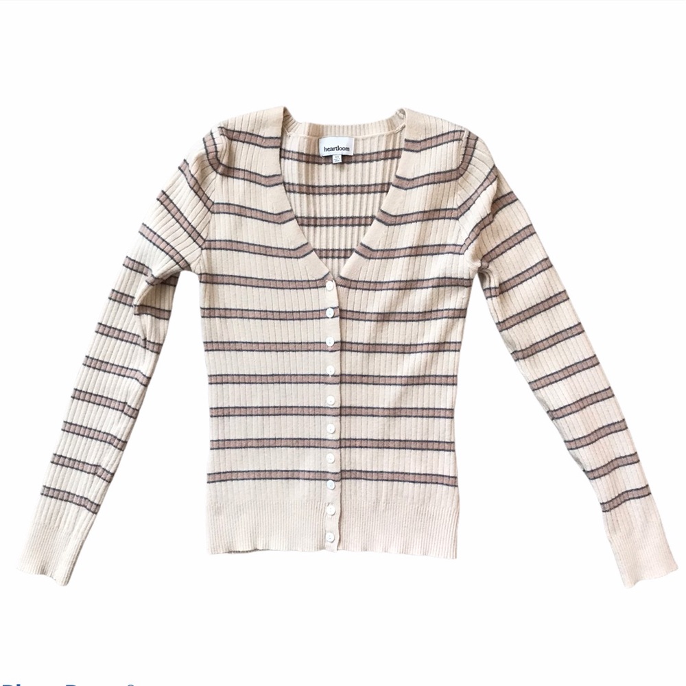 Beckett Sweater by Heartloom in Color Pearl